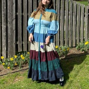 Anthropologie Forever that Girl colorblock maxi dress MP